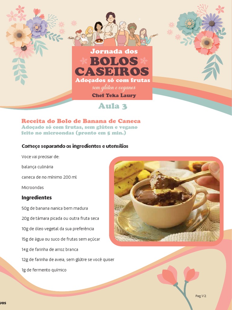 BOLO DE BANANA SIMPLES E FOFINHO SEM AÇÚCAR - Receitas saudáveis com a Chef  Susan Martha