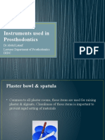 Instruments Used in Prosthodontics