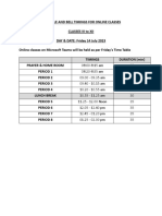 Schedule Online Classes