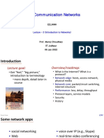 Lecture 02 - Data Communication Networks 2022.01.06