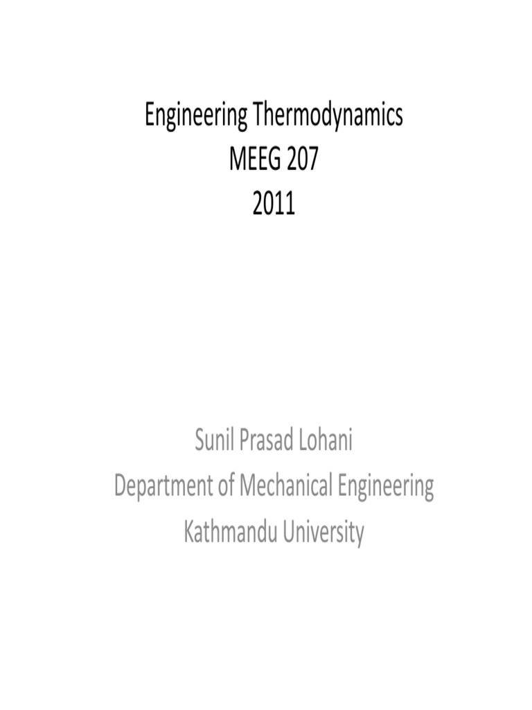 Engineering Thermodynamics Overview | PDF | Fahrenheit | Temperature