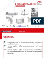 Movimiento de Una Particula en Dos Dimensiones: Msc. Augusto Saba Effio. Física de Los Cuerpos Rígidos