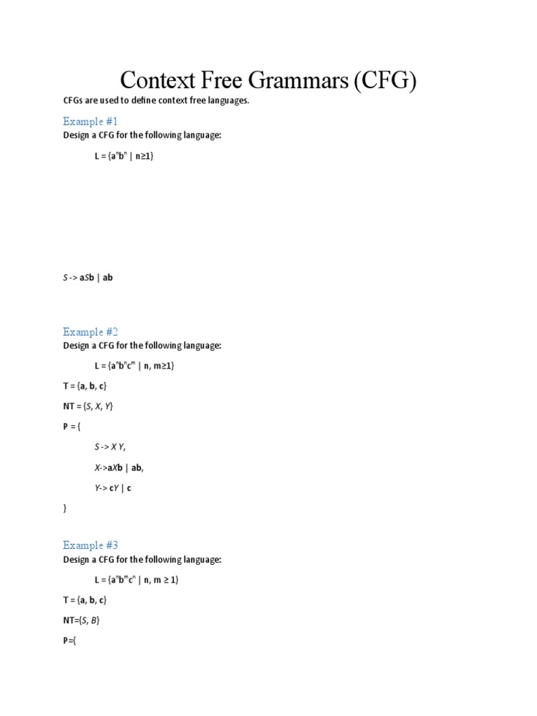 CFG Practice Problems 19052023 074403am | PDF