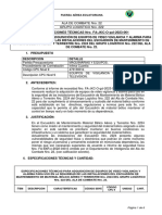 Especificaciones Técnicas Nro. FA-JKC-O-gcl-2023-061: Ala de Combate Nro. 22 Grupo Logístico Nro. 222