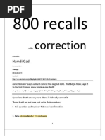 800 Recalls With Correction