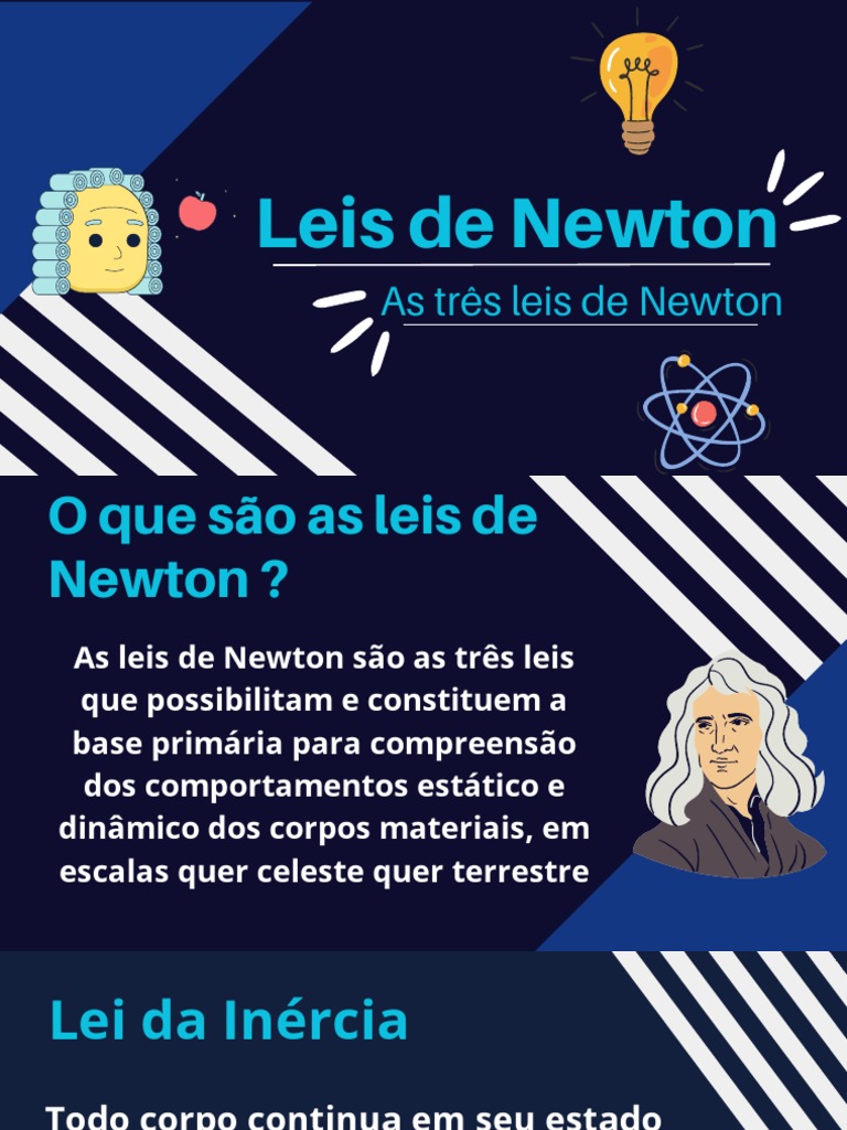 Leis de Newton e Exercícios Práticos | PDF | Leis do Movimento de ...