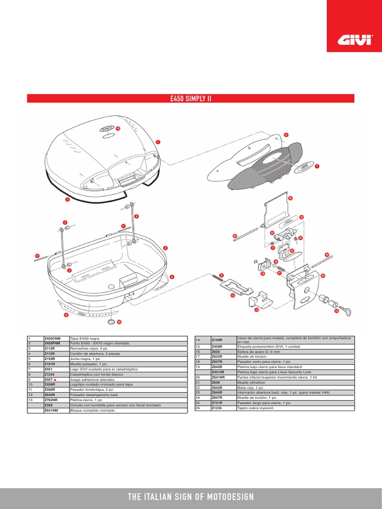 Support Porte-objets GIVI E81B Pour Valises E360 - Neuf Dans Son Emballage D'origine
