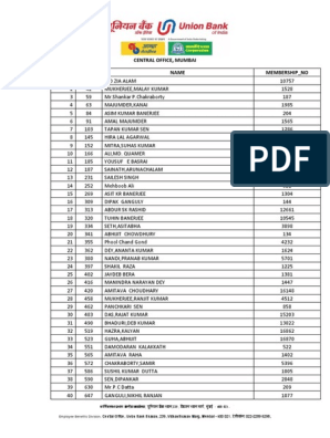 Ubiremas List Final | PDF | Bengal