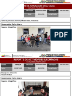 FOMATO DE Reportes de Actividades Enero