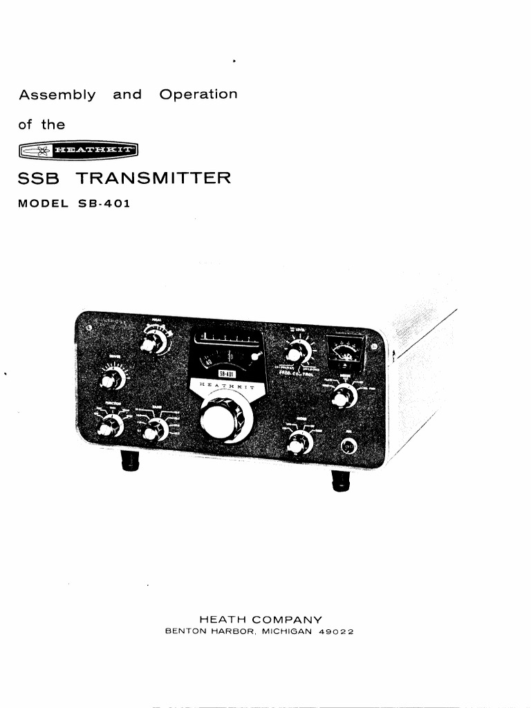 Émetteur Radioamateur Heathkit SB-401 HF, Pour Pièces, à Restaurer