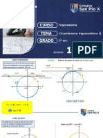 Trigonom 5° Sec Semana 16 Circunferencia Trigonométrica Ii