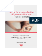 Guérir de La Déréalisation Dépersonnalisation Le Guide Complet