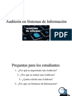 Auditoria de Sistemas de Informacion Clase I