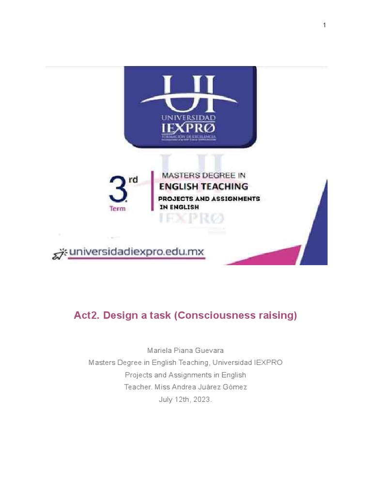 Consciousness Raising in ESL Teaching | PDF | Critical Thinking ...