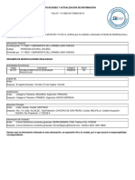 Modificaciones Y Actualización de Información