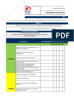 Cronograma Phva Programa Gestion