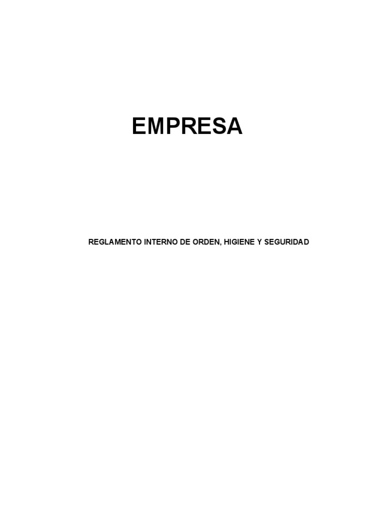 Reglamento Interno Actualizado | PDF | Tiempo de trabajo | Salario