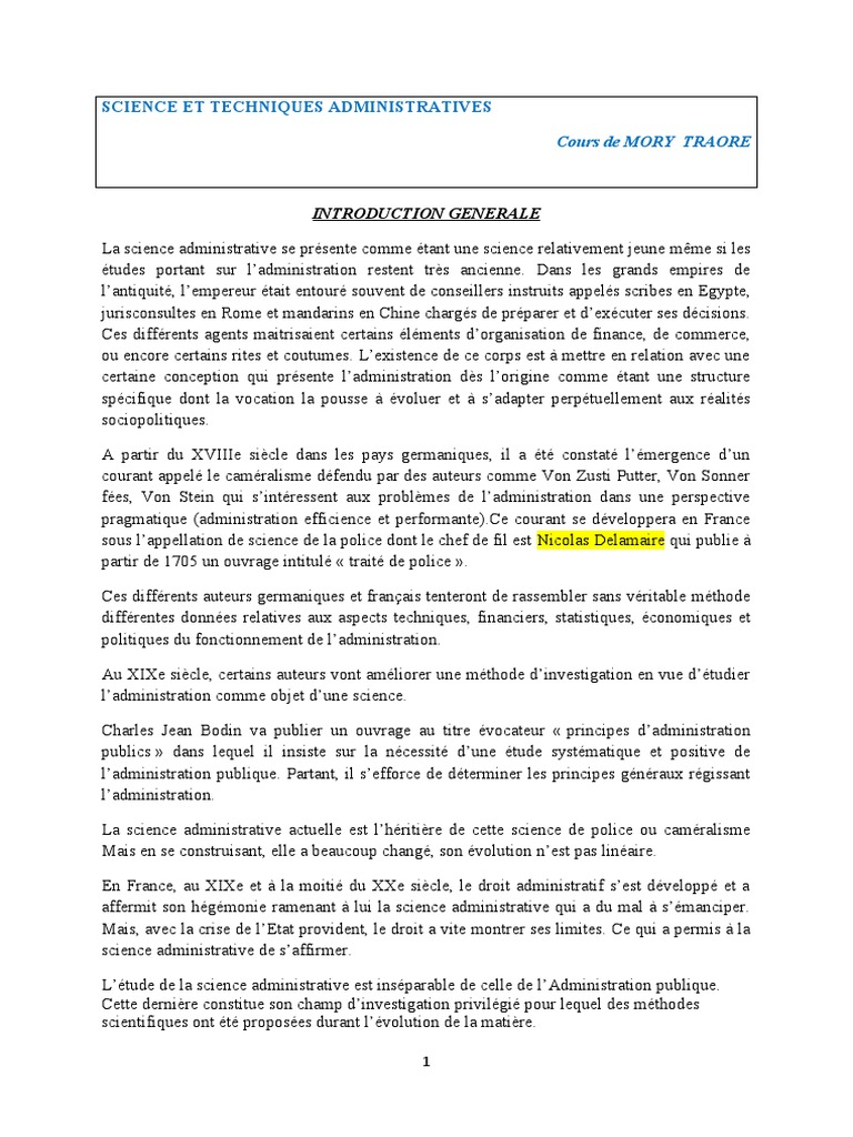 Introduction à la science administrative | PDF | Communes de France ...