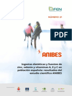 ANIBES - Número - 21 - Ingestas Dietétticas y Fuentes de Zinc, Selenio y Vitaminas A, E y C en Población Española