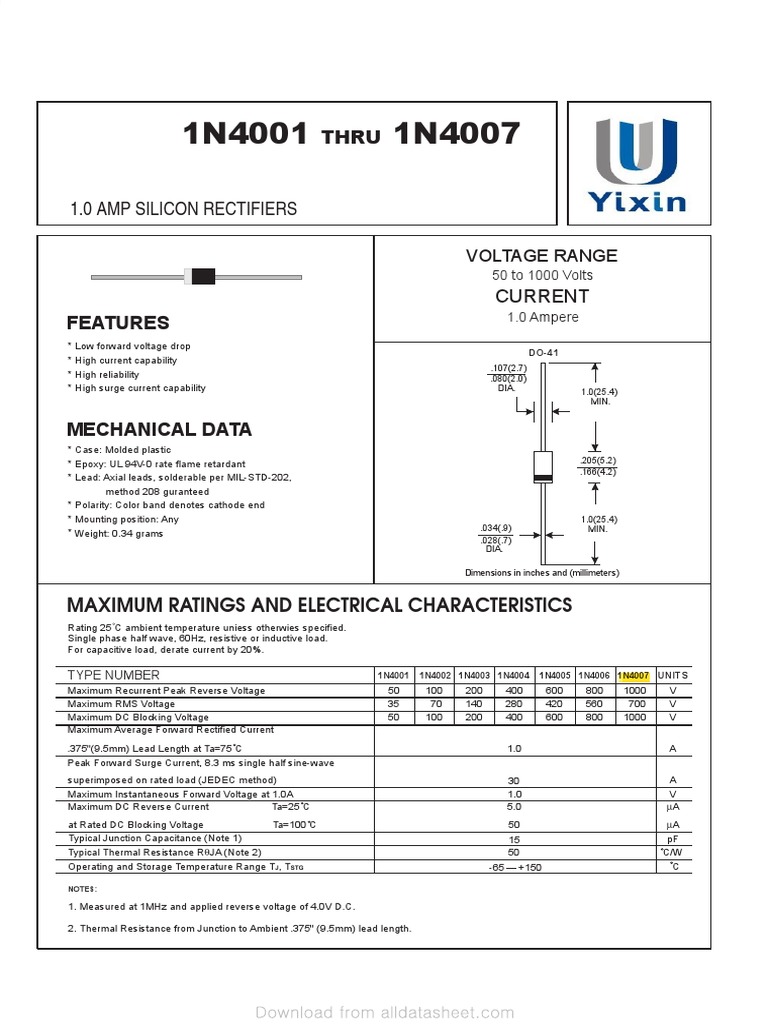 Features Maximum Ratings and Electrical Characteristics PDF