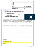 Atividade Prática Final - Gerenciamento de Riscos