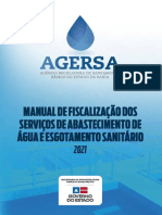 AGERSA - Manual de Fiscalização - Serviços de Abastecimento de Água e Esgotamento Sanitário (2021)