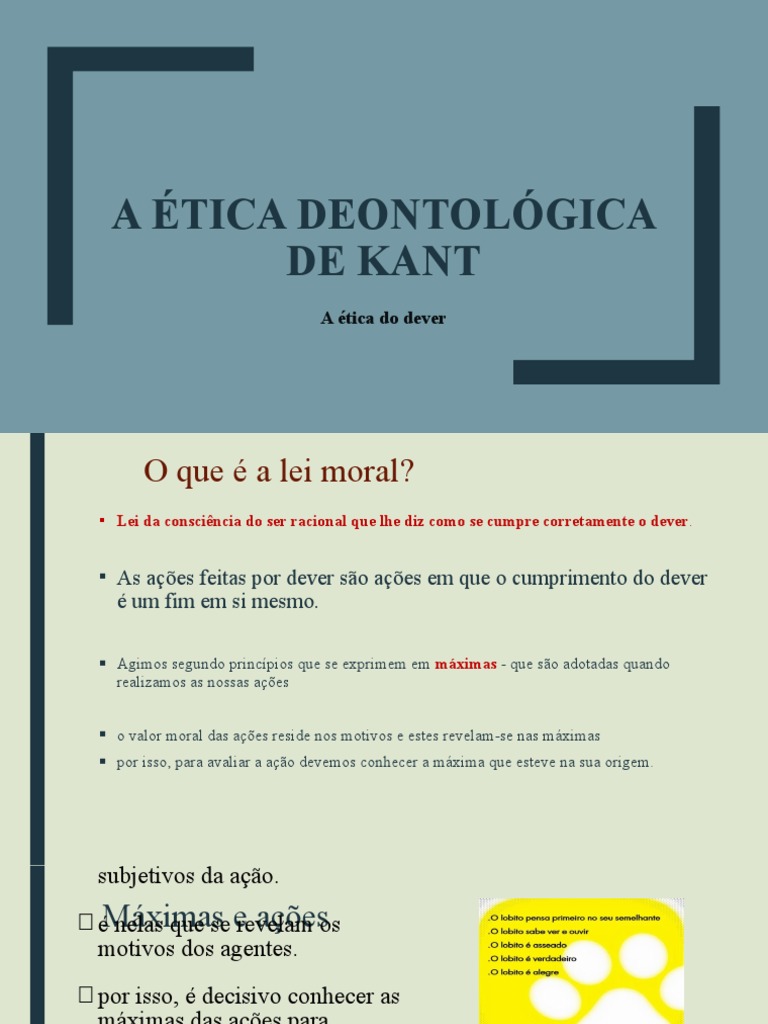 Imperativo Categórico na Ética de Kant | PDF | Moralidade | Immanuel Kant