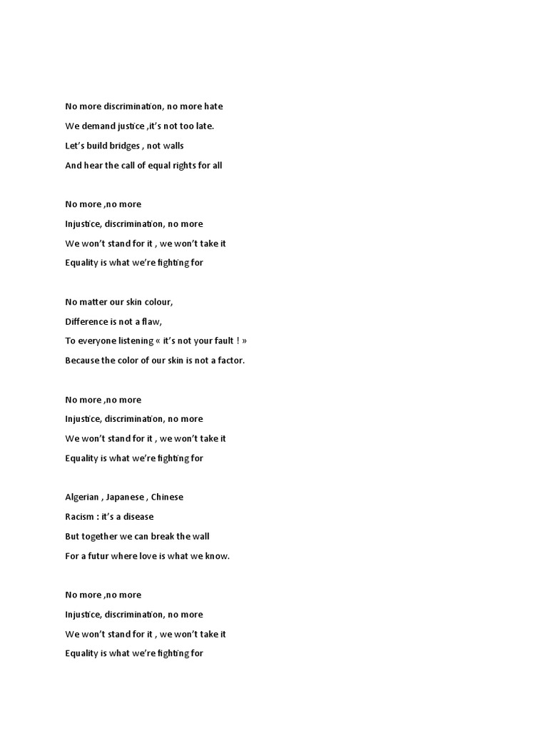 Chanson Anglais | PDF