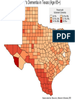 TX Alzheimers Prevalence Map