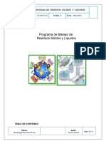 GCAPG-05-01 Programa de Residuos Sólidos y Líquidos