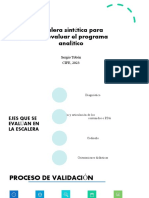 Escalera Sintética para Autoevaluar El Programa Analítico