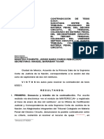 Visto Bueno Señor Ministro: Denuncia CT 6/2021