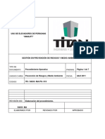 13 - Procedimiento Uso de Elevadores de Personas