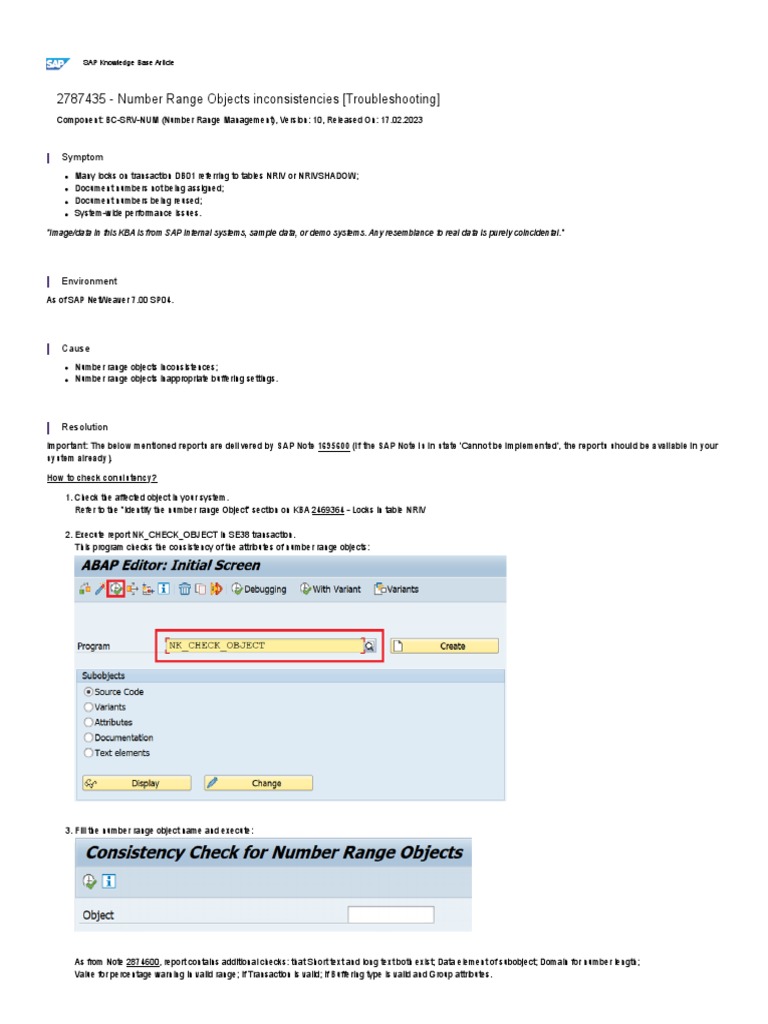 Unlocking the Power of SAP RFBELEG: Your Comprehensive Guide to Number Range Objects