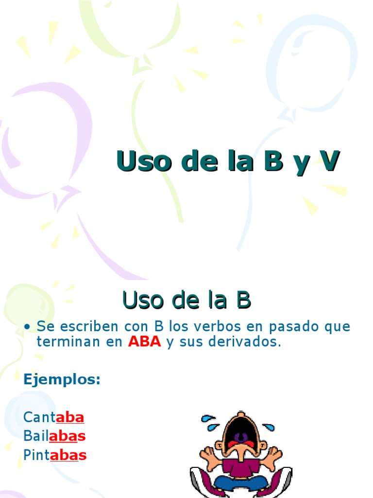 Uso correcto de B y V en español | PDF | Poesía
