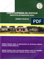 Norma Técnica para La Valoración Médico Legal de Lesiones Físicas Por Odontología Forense, NTIML-0140216. PP 186-195