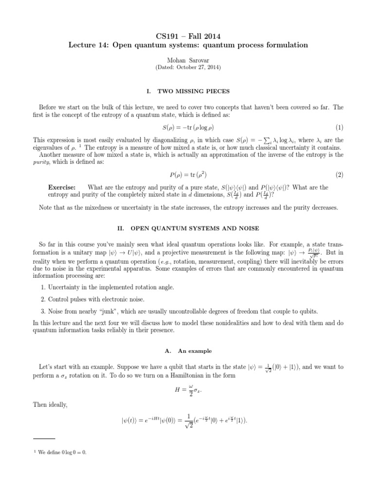Lecture 14 | PDF | Applied Mathematics | Mathematical Physics