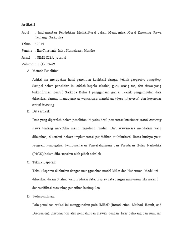Artikel pendidikan multikultural pdf