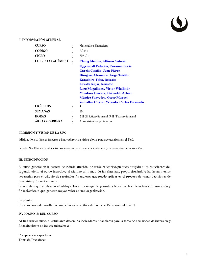 Matemática Financiera: Toma de Decisiones | PDF | Interés | Compartir ...