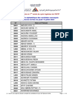 Liste Par Ordre Alphabetique Concours Parallele EHTP 2023