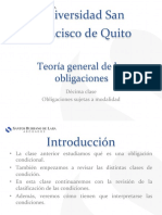 USFQ - Teoría de Las Obligaciones - Clase 11