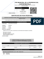 Certificado de Ficha Registral