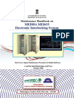 Maintenance Handbook - MEDHA MEI633 Electronic Interlocking System