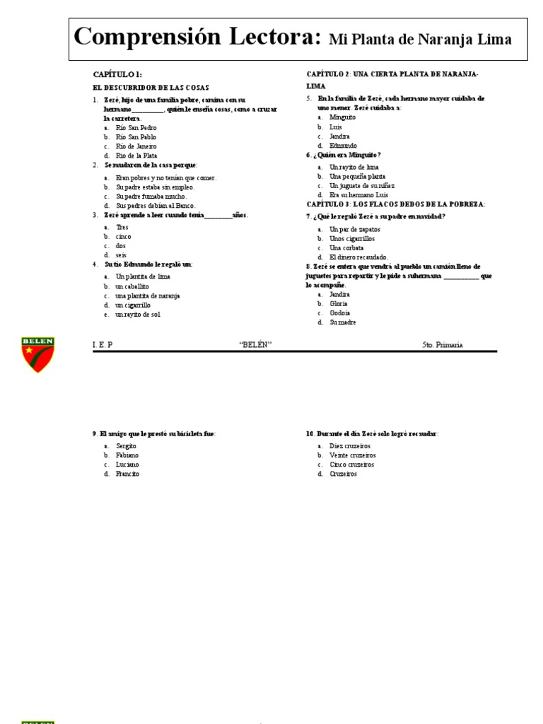Actividad Mi Planta de Naranja Lima PDF