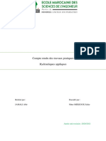 Compte Rendu TP Hydrauliques Appliqués