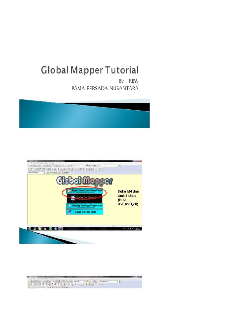 Tutor global mapper pdf