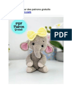 Marry Elephant Amigurumi PDF Modele Gratuit