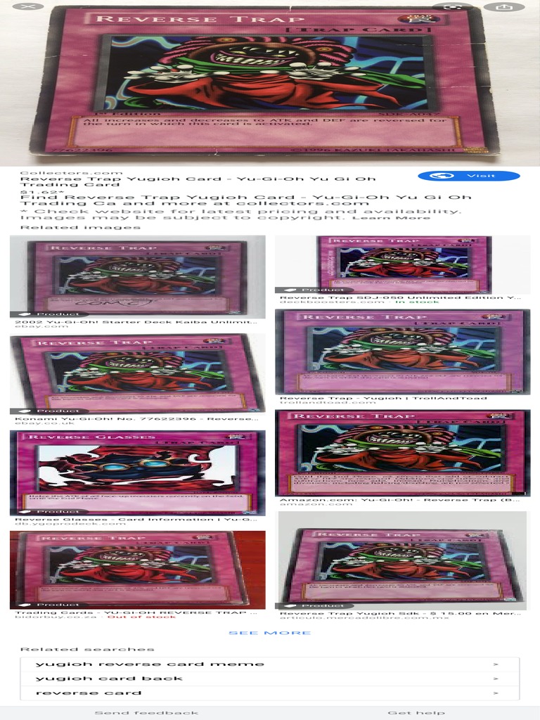 yugioh trap card reverse Reverse-Time | Yu-Gi-Oh! Wiki Normal Spell Card YU-GI-OH! - Reverse Trap (BP02-EN169)