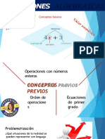 Expresiones Algebraicas. Valor Numérico, Reducción de Terminos Semejantes