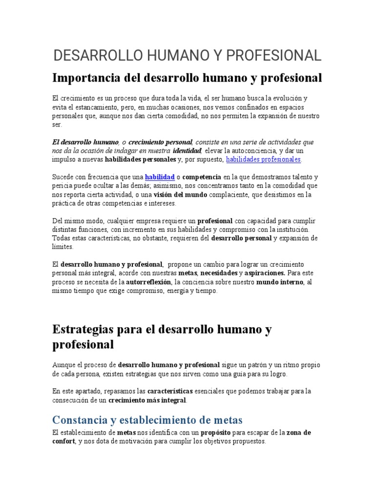 Estrategias para el Desarrollo Humano | PDF | Moralidad | Comportamiento